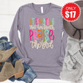 Praise The Lord Long Sleeve - Heather Storm - 17 product image 1