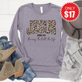 Jesus Leopard Long Sleeve - Heather Storm - 17 product image 1