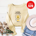 Strong and Courageous Embroidered Crewneck Sweatshirt - 20 product image 1