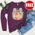 Thankful Long Sleeve - Heather Sugar Plum - 0