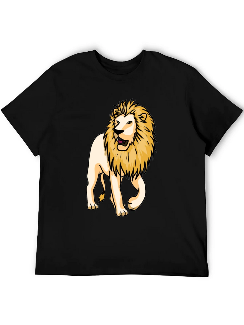 Lion Graphic Tee - Bold Black T-Shirt product image 5
