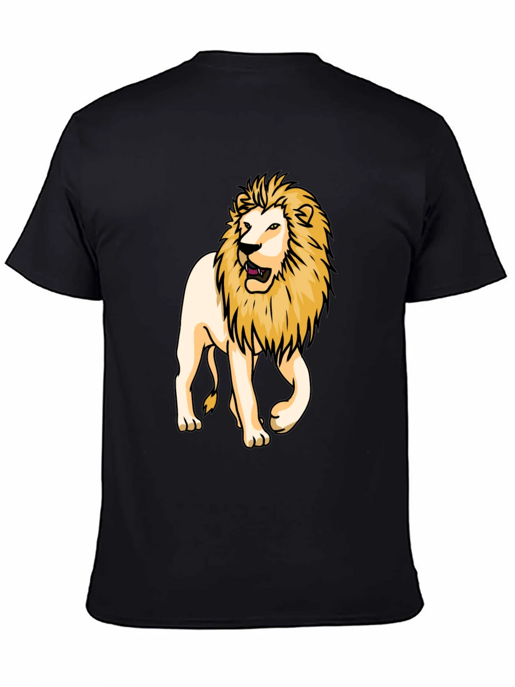 Lion Graphic Tee - Bold Black T-Shirt product image 4