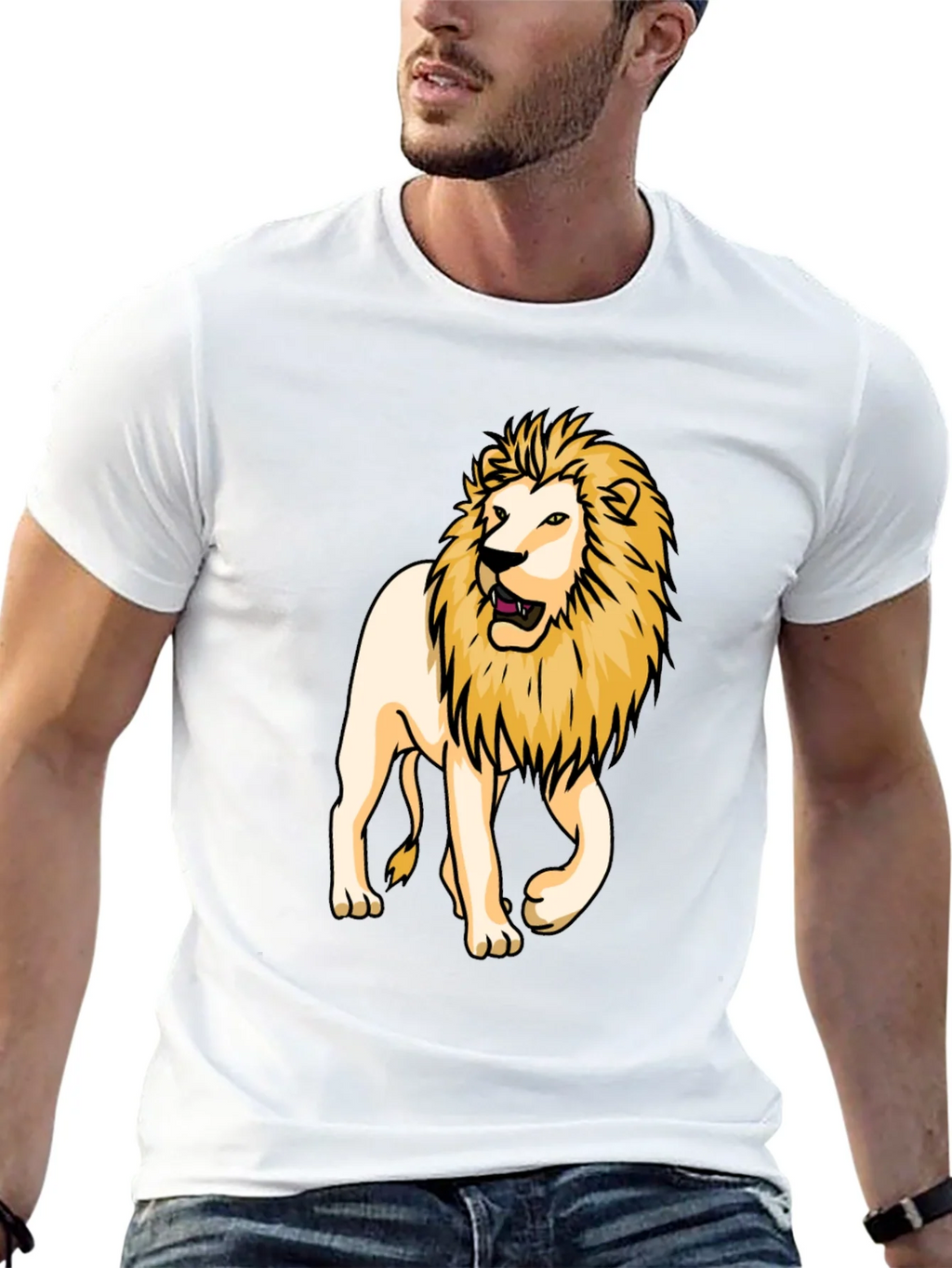 Lion Graphic Tee - Bold Black T-Shirt product image 12