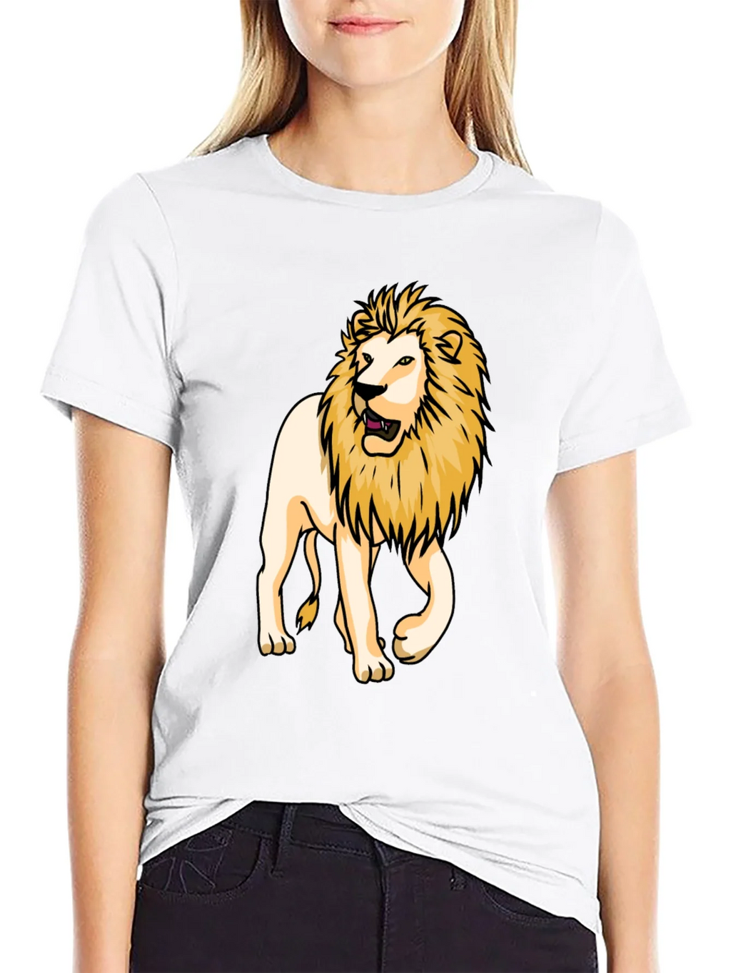 Lion Graphic Tee - Bold Black T-Shirt product image 8