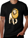 Lion Graphic Tee - Bold Black T-Shirt product image 1