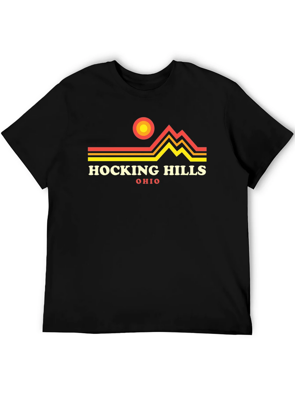 Hocking Hills Ohio Graphic Tee - Black product image 5