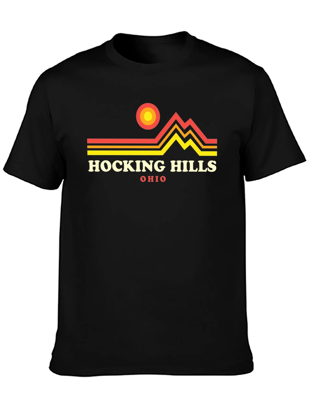 Hocking Hills Ohio Graphic Tee - Black product image 3