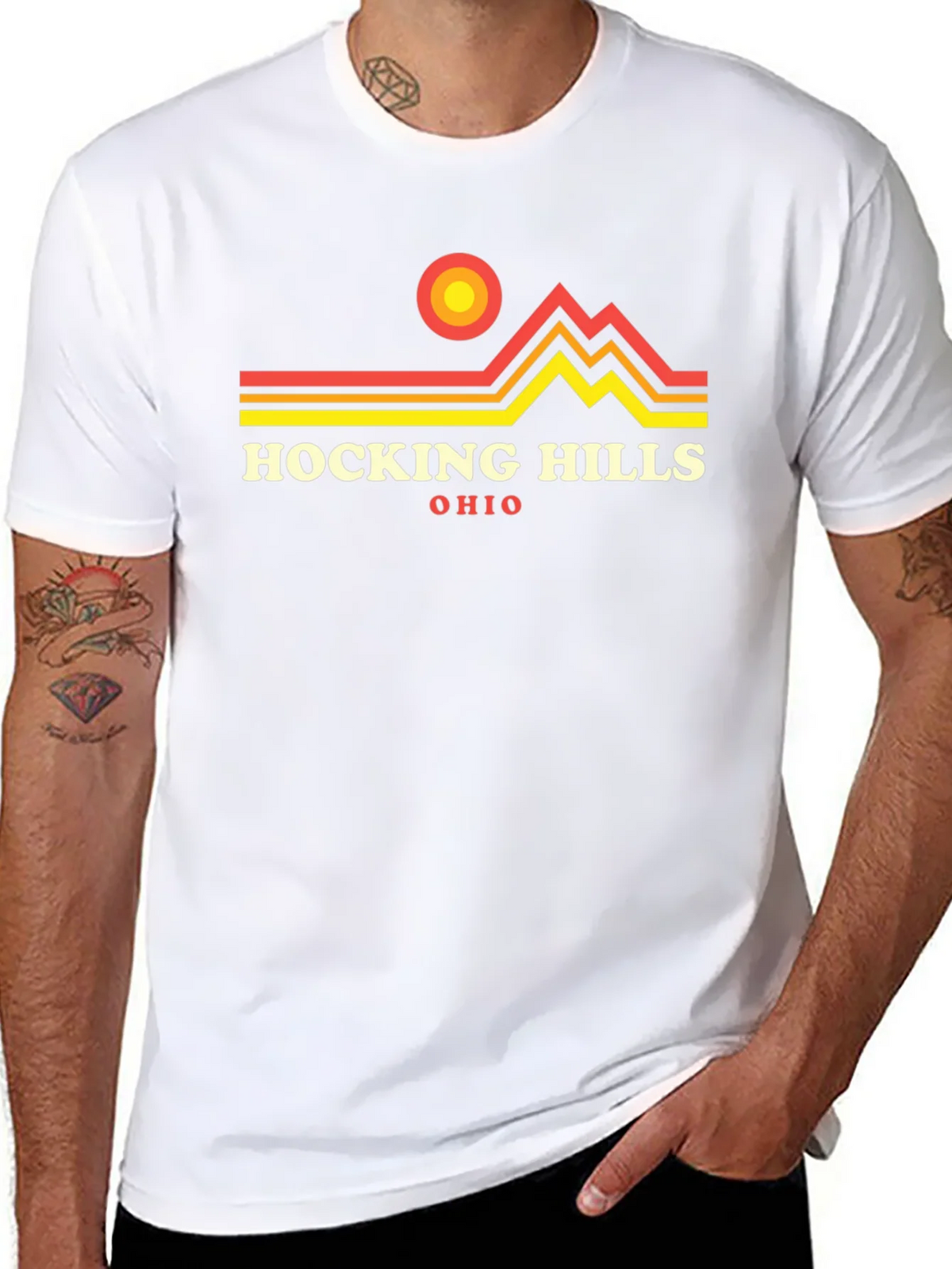 Hocking Hills Ohio Graphic Tee - Black product image 7