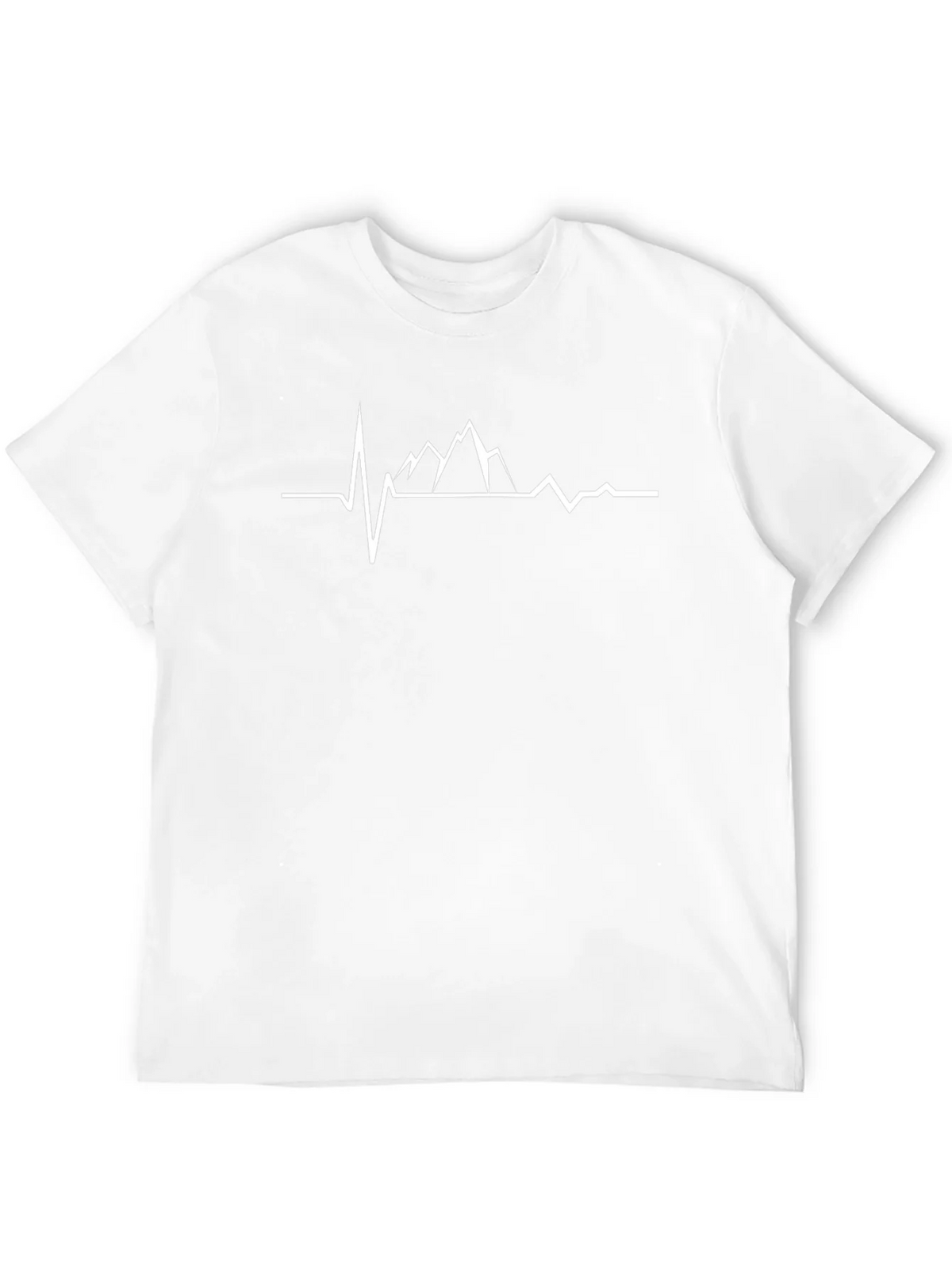 Mountain Heartbeat T-Shirt - Black Cotton Tee product image 11