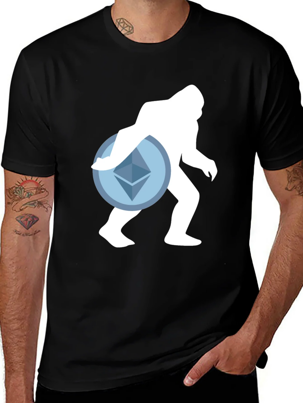 Crypto Sasquatch T-Shirt - Ethereum Design product image 1