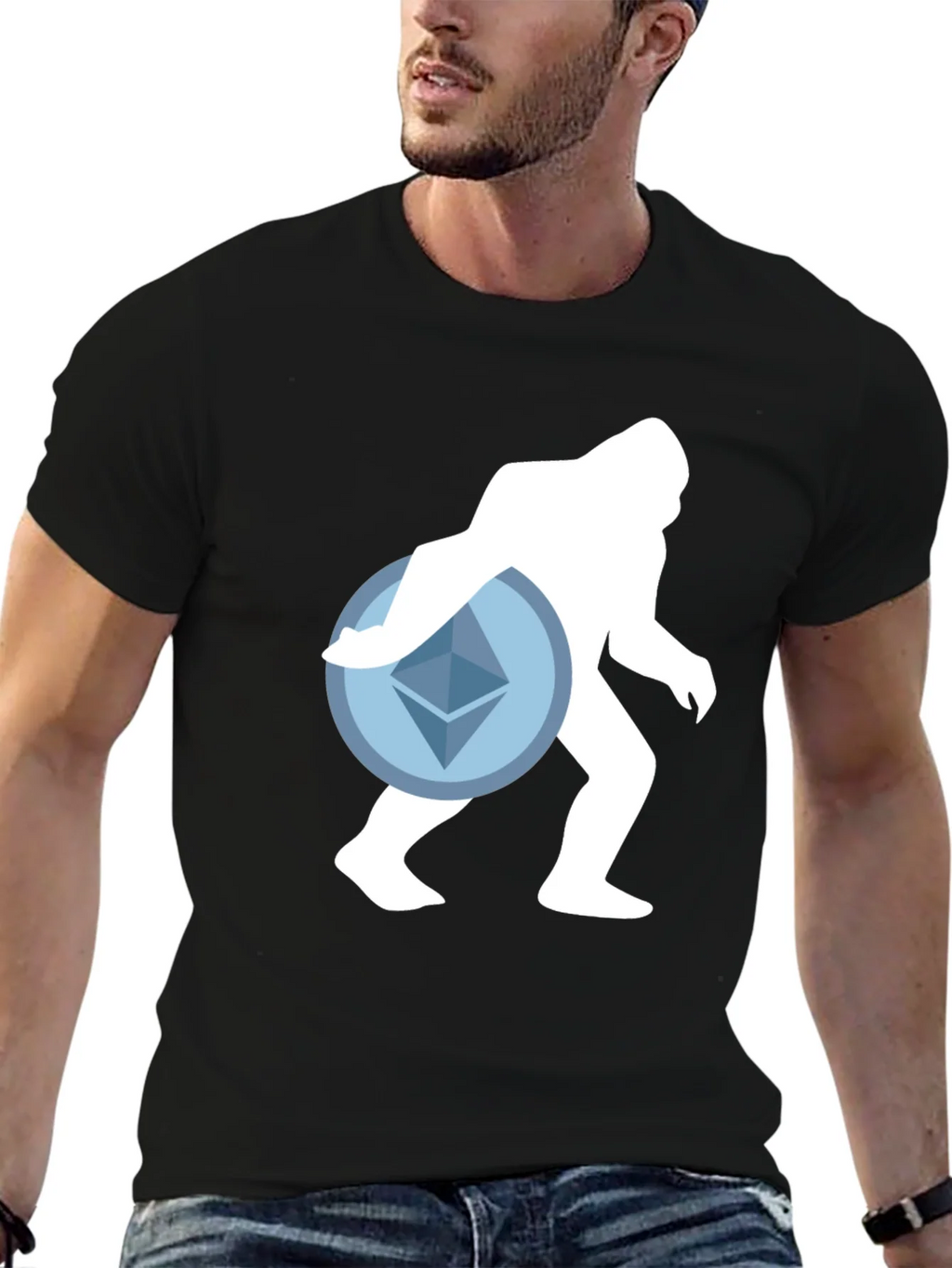 Crypto Sasquatch T-Shirt - Ethereum Design product image 6