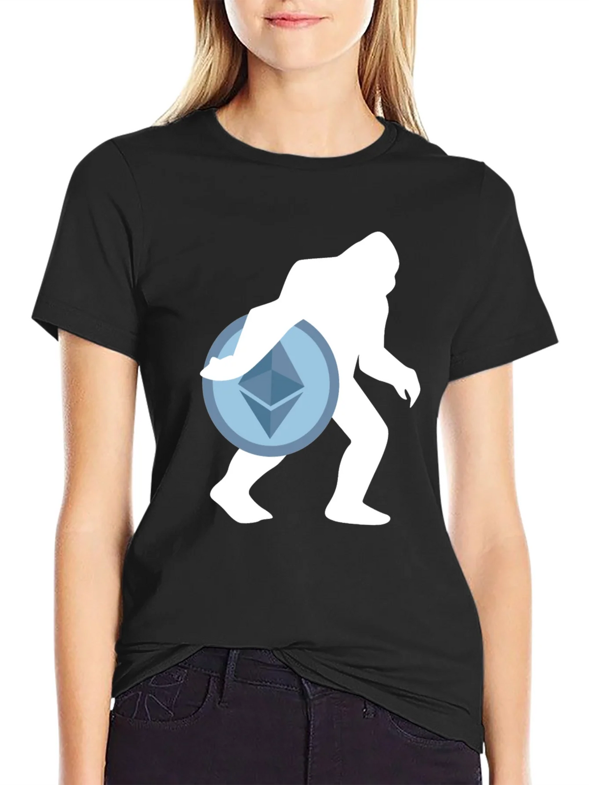 Crypto Sasquatch T-Shirt - Ethereum Design product image 2