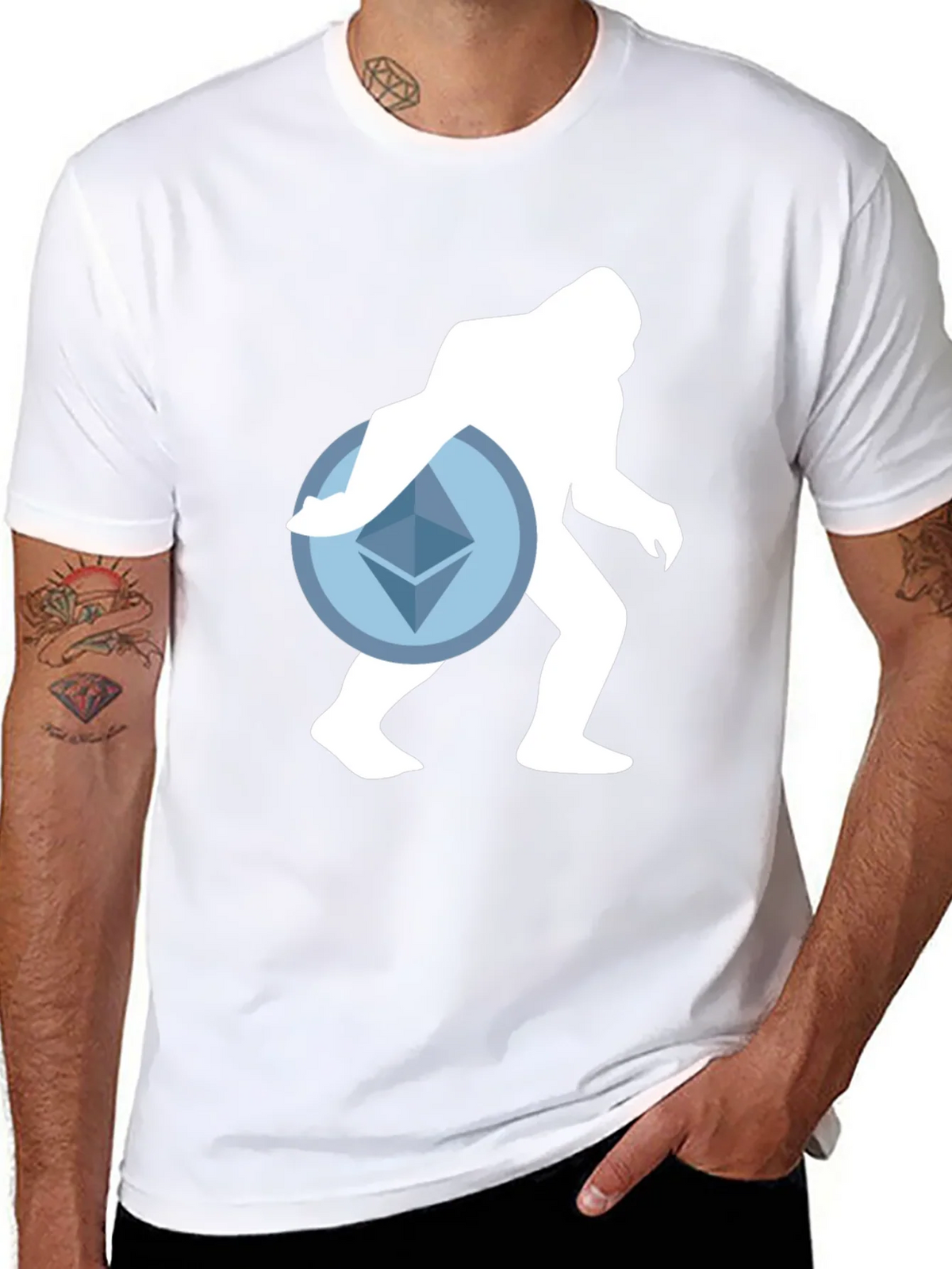 Crypto Sasquatch T-Shirt - Ethereum Design product image 7