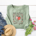 Taste and See Embroidered Crewneck Sweatshirt
