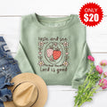 Taste and See Embroidered Crewneck Sweatshirt - 20 product image 1