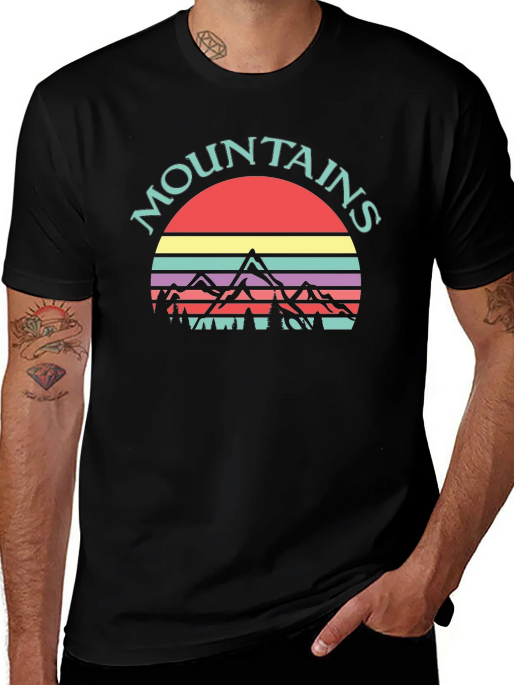 Retro Mountains Graphic Tee - Adventure Ready! product image 1