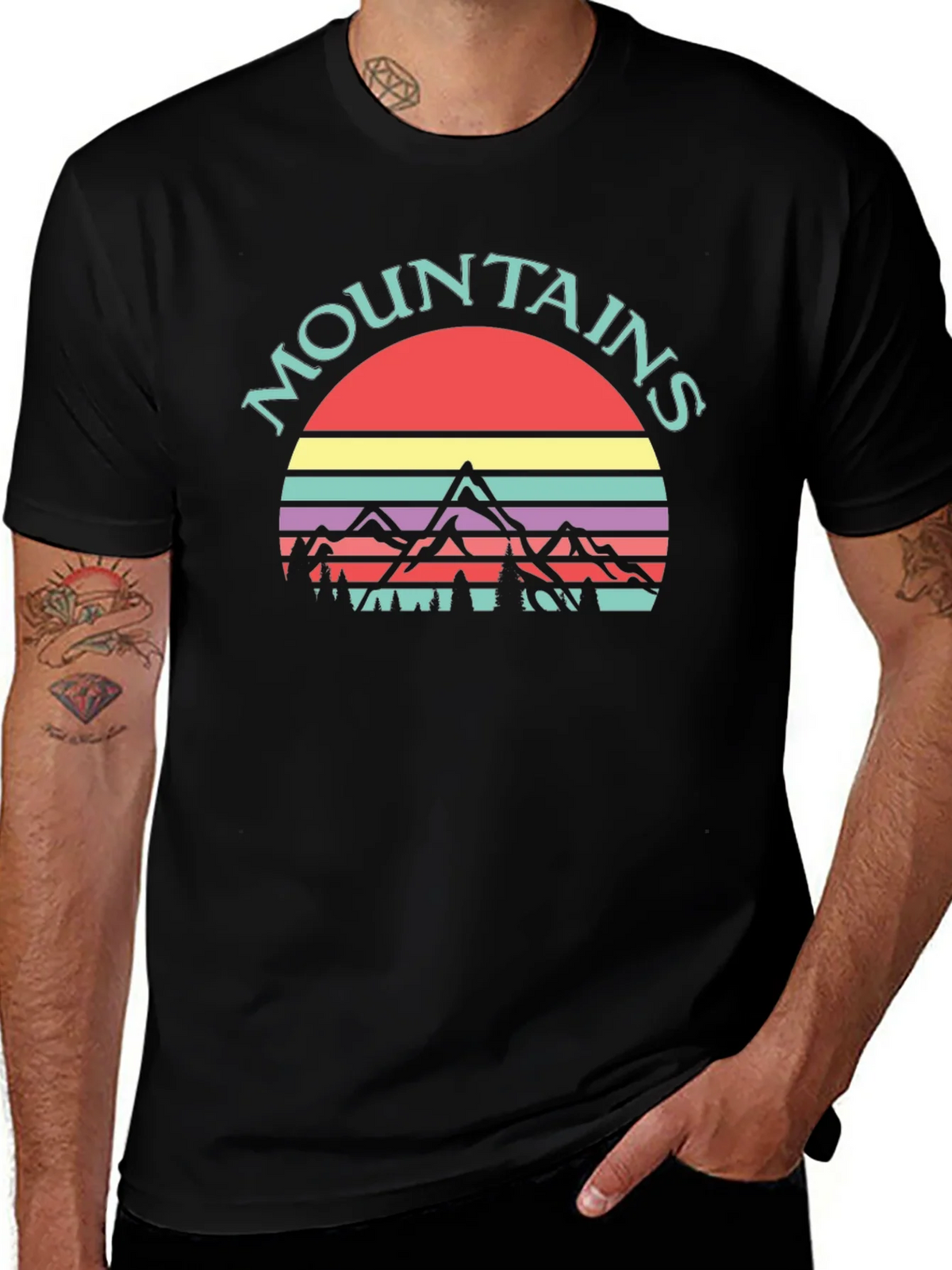 Retro Mountains Graphic Tee - Adventure Ready! product image 1