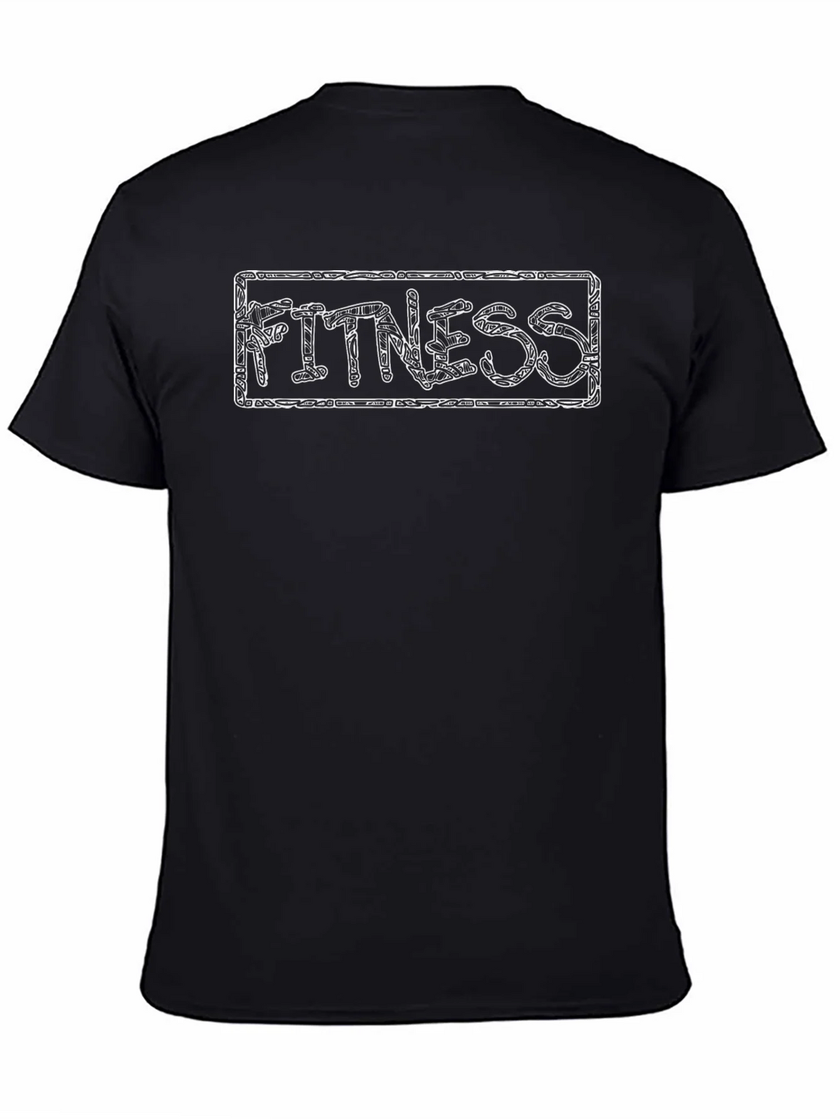 Fitness Graphic Black T-Shirt product image 4
