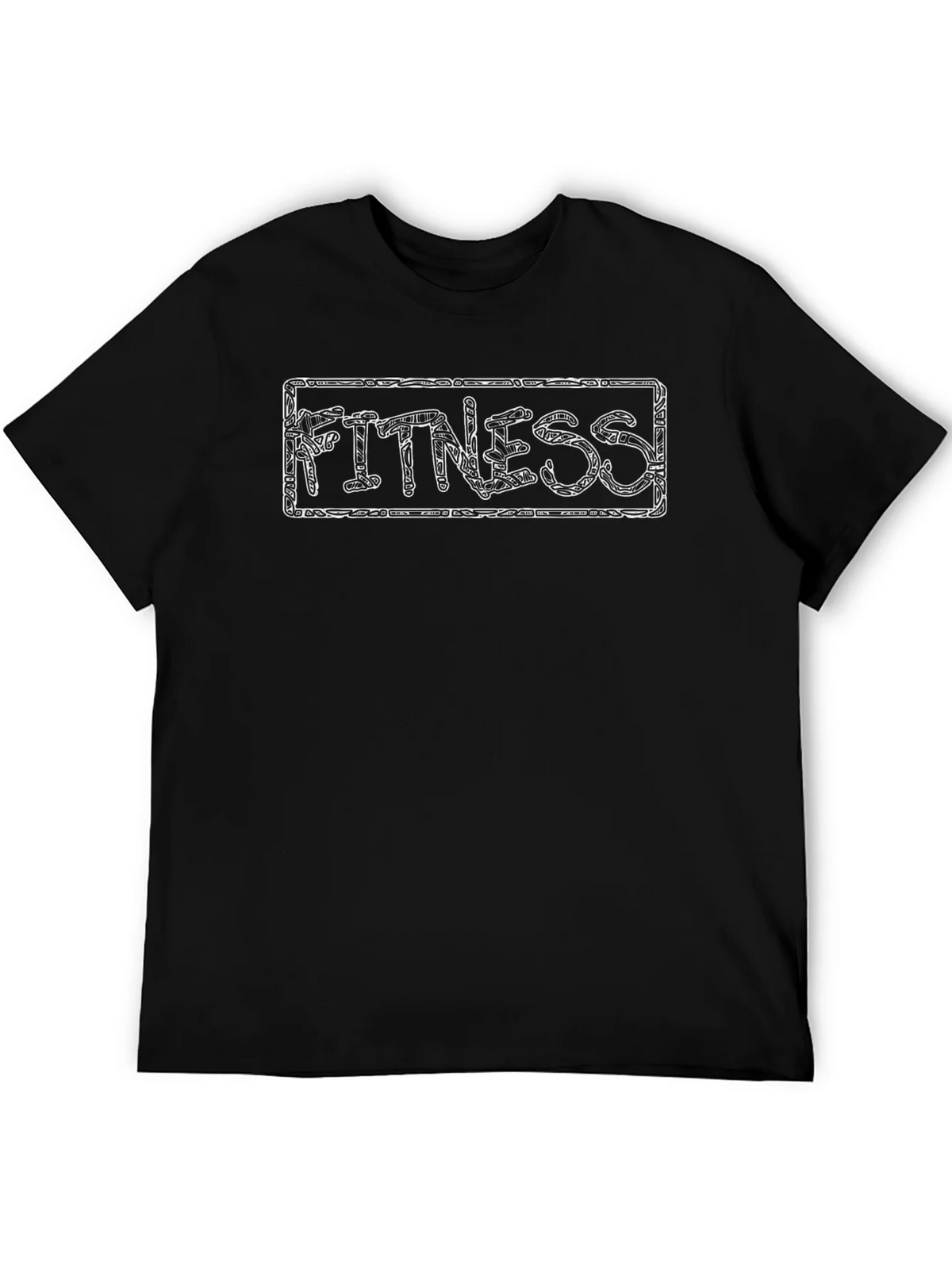 Fitness Graphic Black T-Shirt product image 5