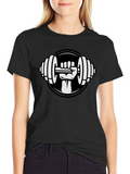Weightlifting Hand T-Shirt - Black Graphic Tee product image 1