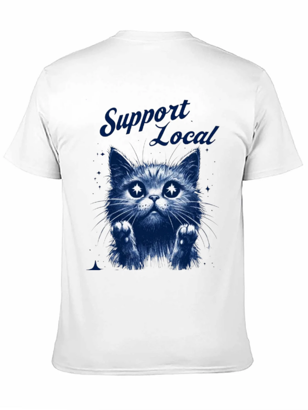 Support Local Cat Graphic T-Shirt - Black product image 10