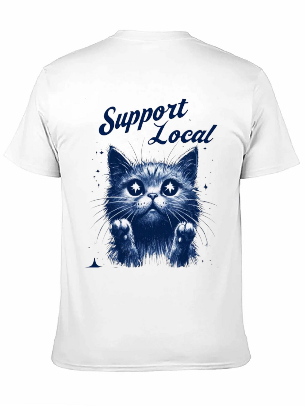 Support Local Cat Graphic T-Shirt - Black product image 10