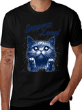 Support Local Cat Graphic T-Shirt - Black product image 1
