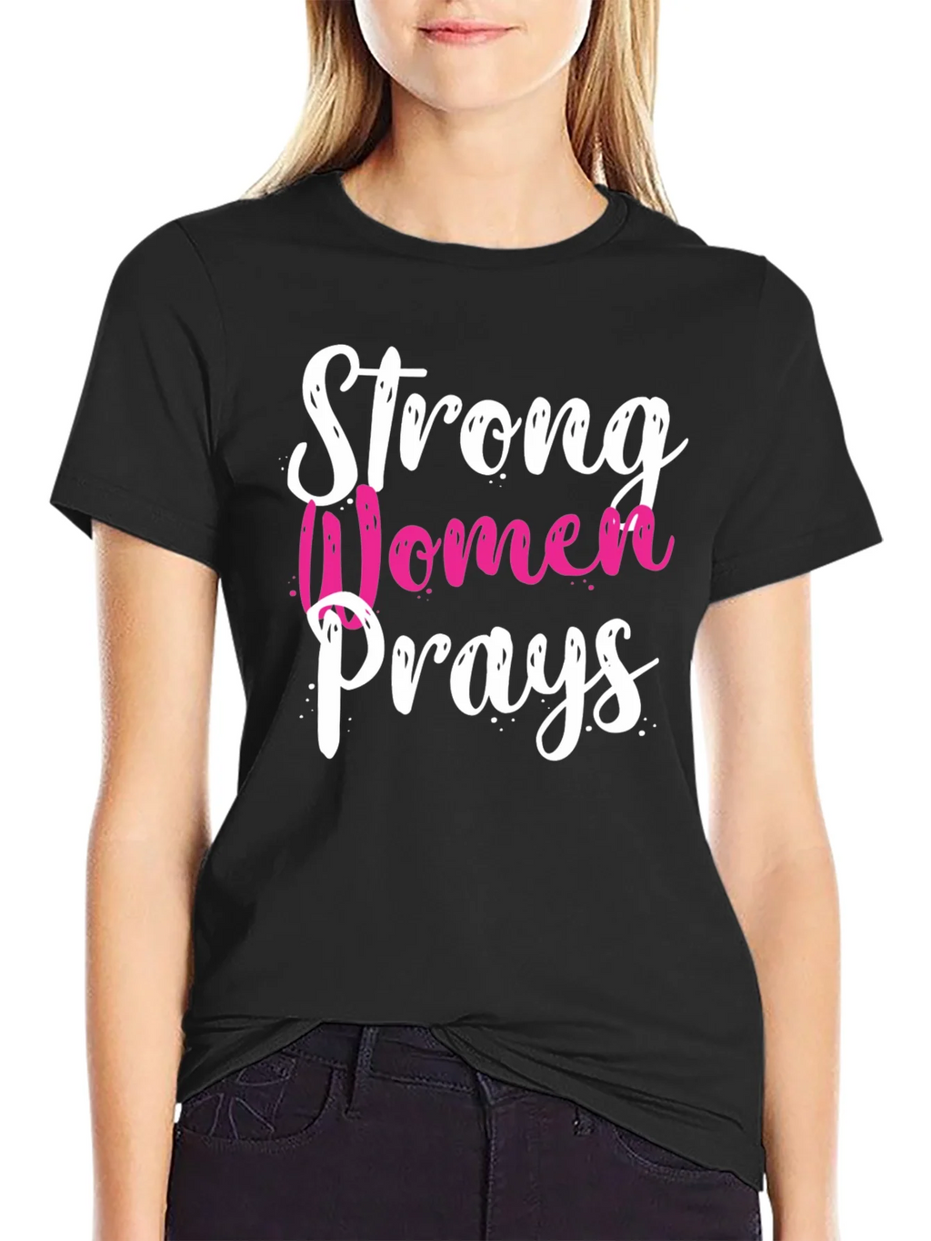 Strong Women Prays Graphic T-Shirt product image 1