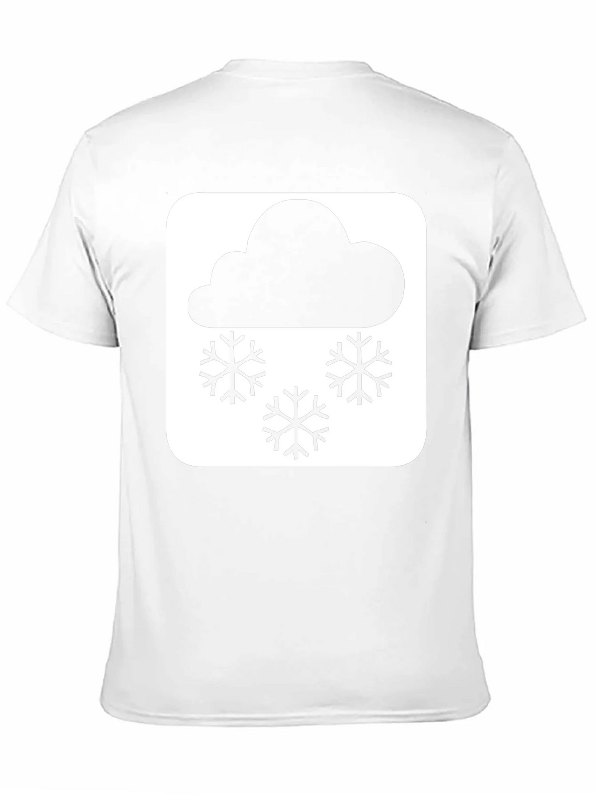 Snowy Weather T-Shirt - Black Cotton Tee product image 3