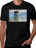 Bridge View Graphic Tee - Black Cotton Casual Wear product image 1