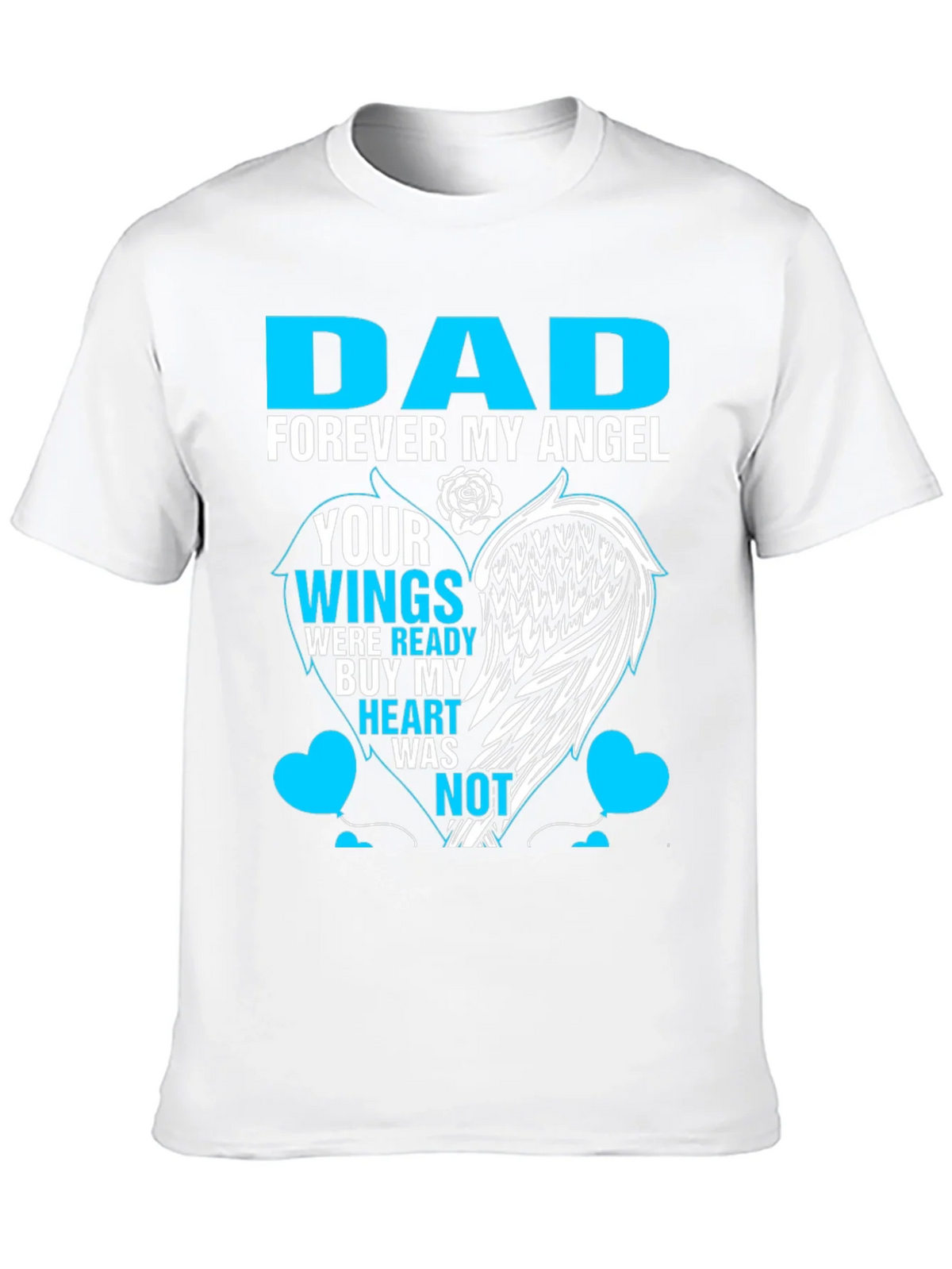 Dad Forever My Angel Memorial T-Shirt product image 9