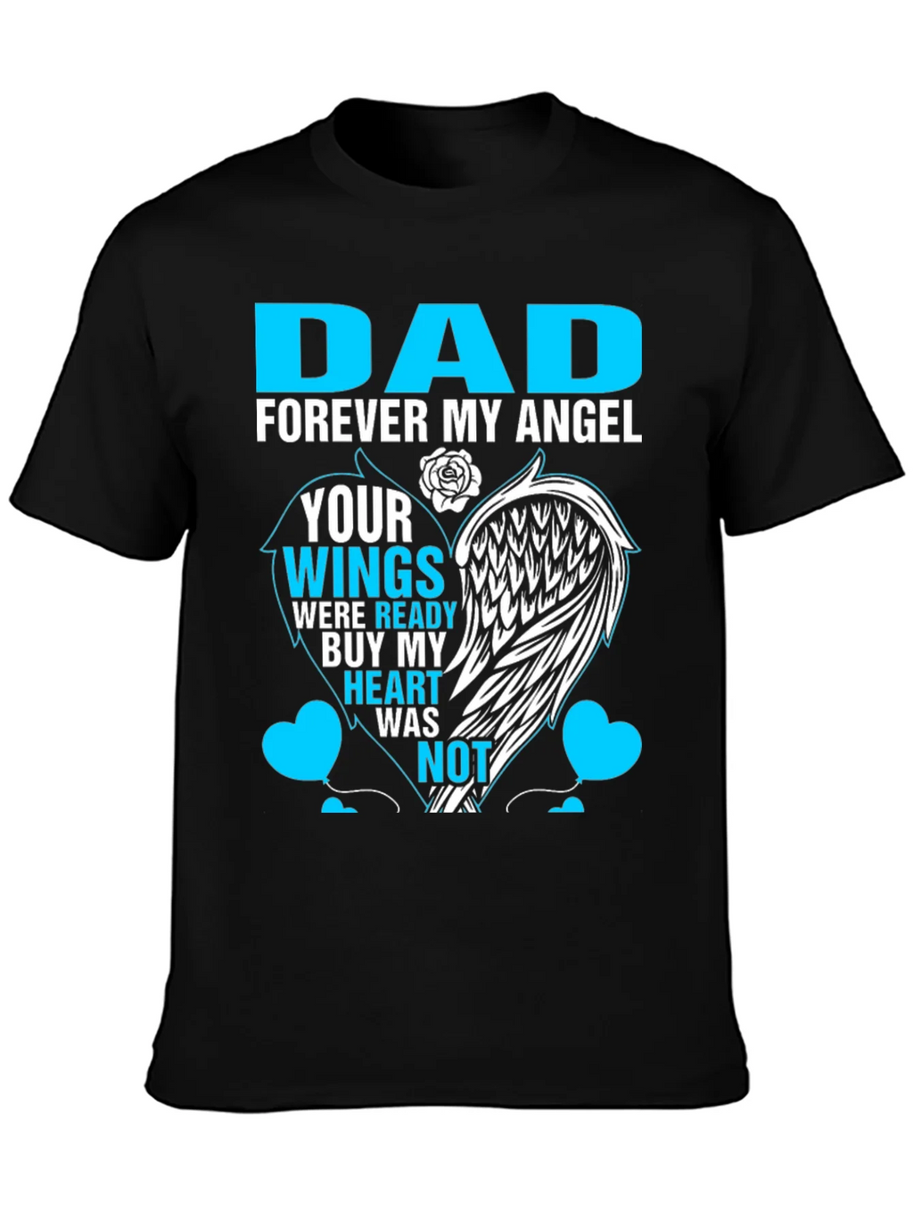 Dad Forever My Angel Memorial T-Shirt product image 3