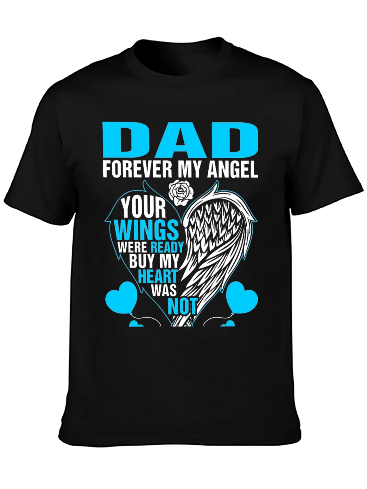 Dad Forever My Angel Memorial T-Shirt product image 3