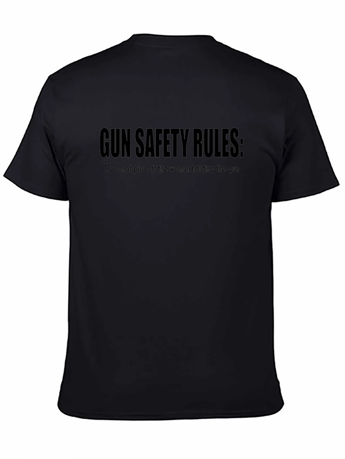 Gun Safety Rules Graphic Tee - Black product image 4