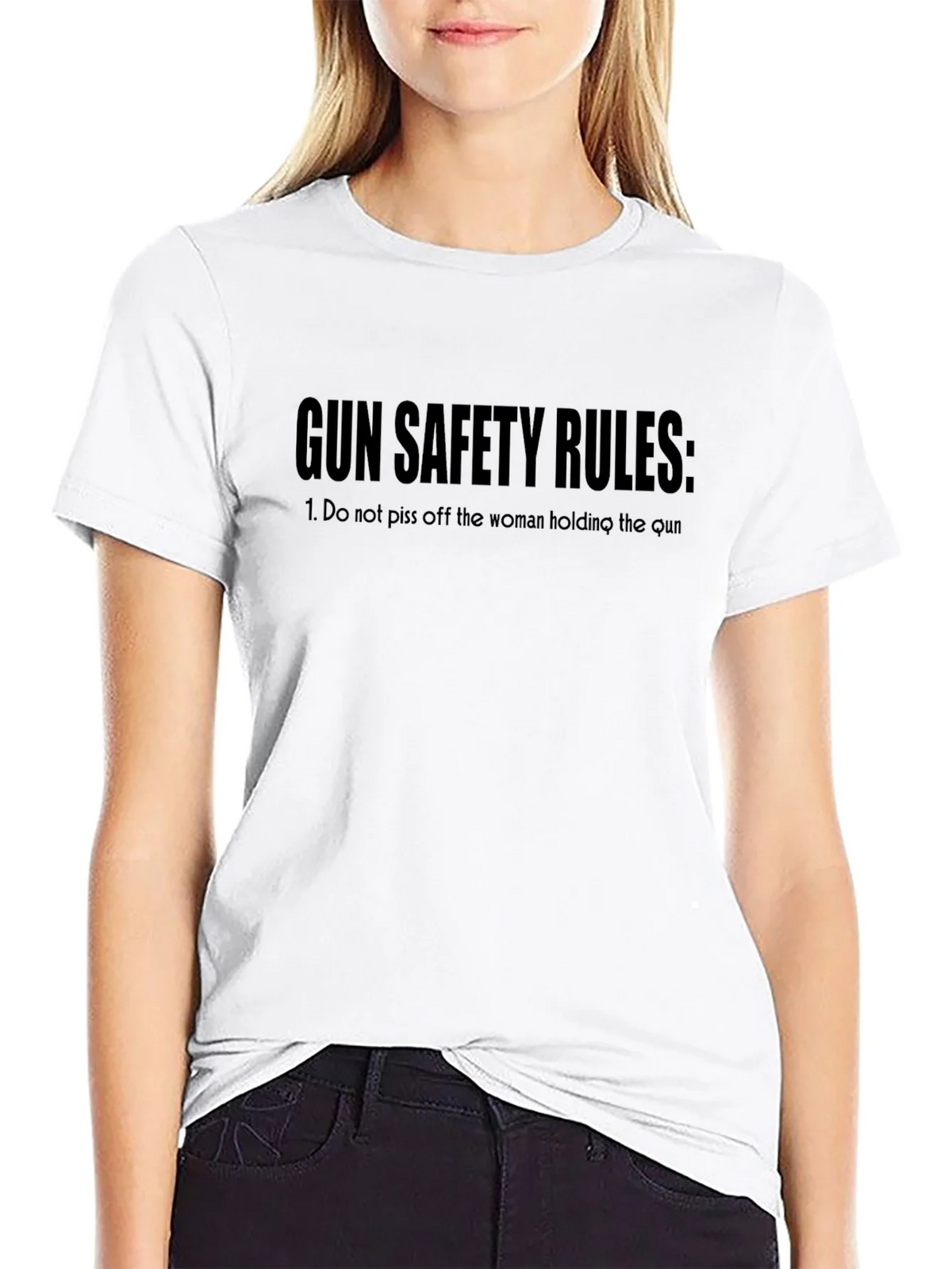 Gun Safety Rules Graphic Tee - Black product image 8