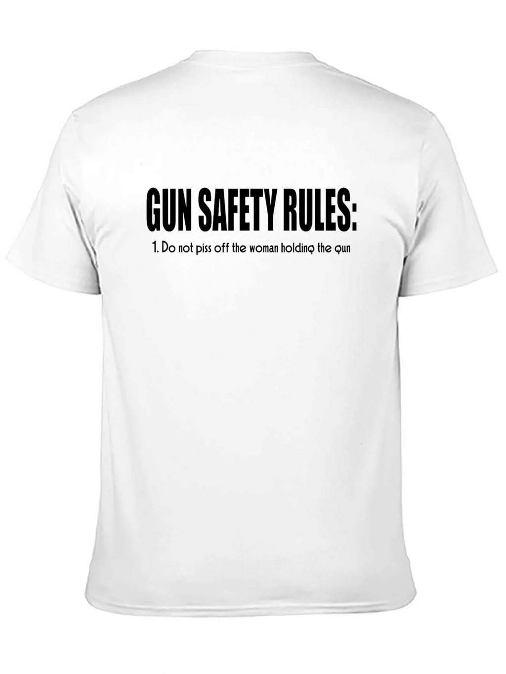 Gun Safety Rules Graphic Tee - Black product image 10
