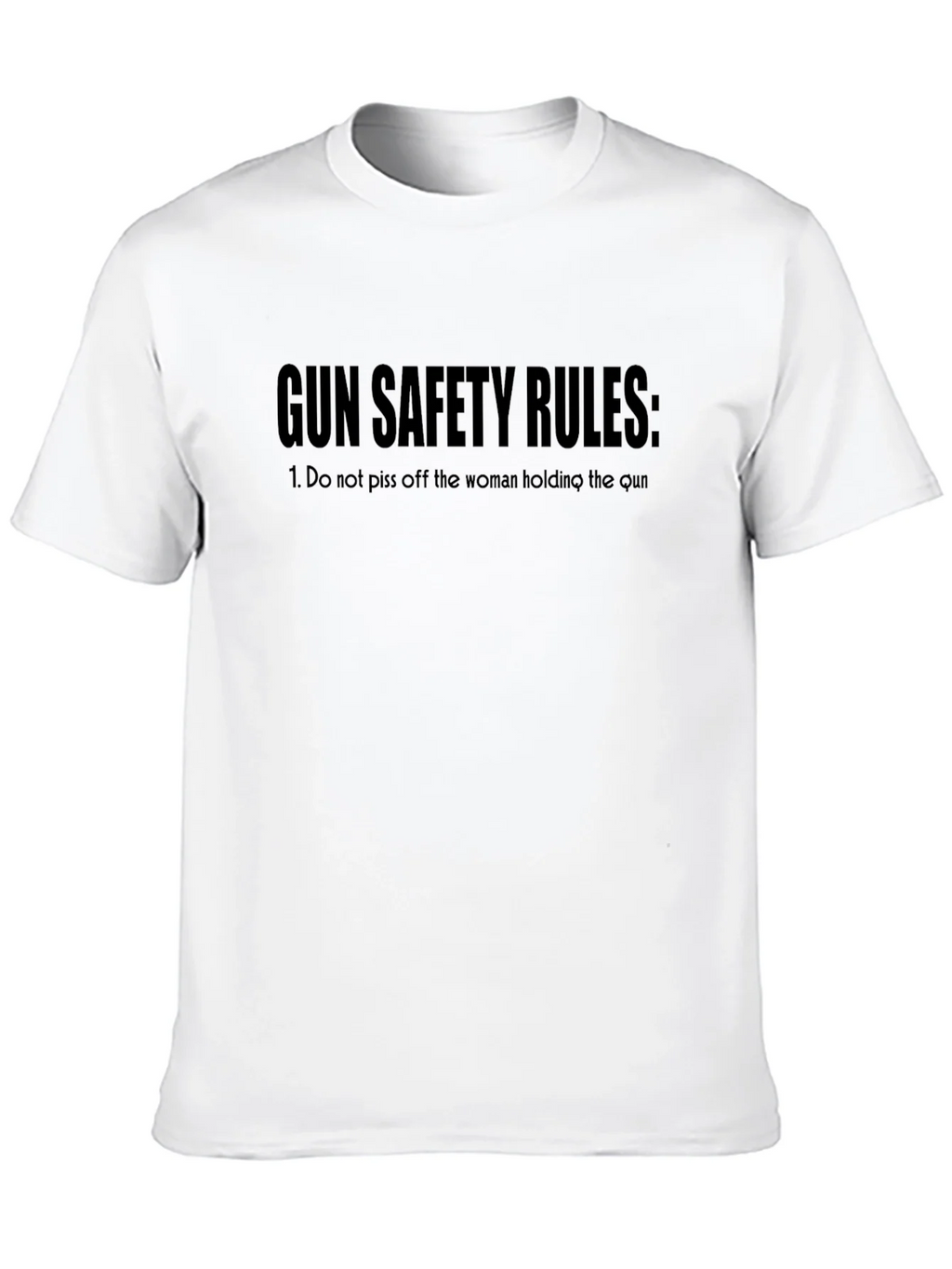 Gun Safety Rules Graphic Tee - Black product image 9