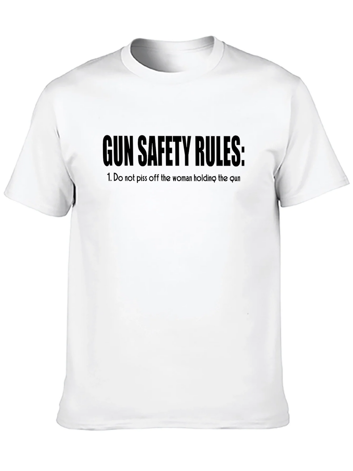 Gun Safety Rules Graphic Tee - Black product image 9