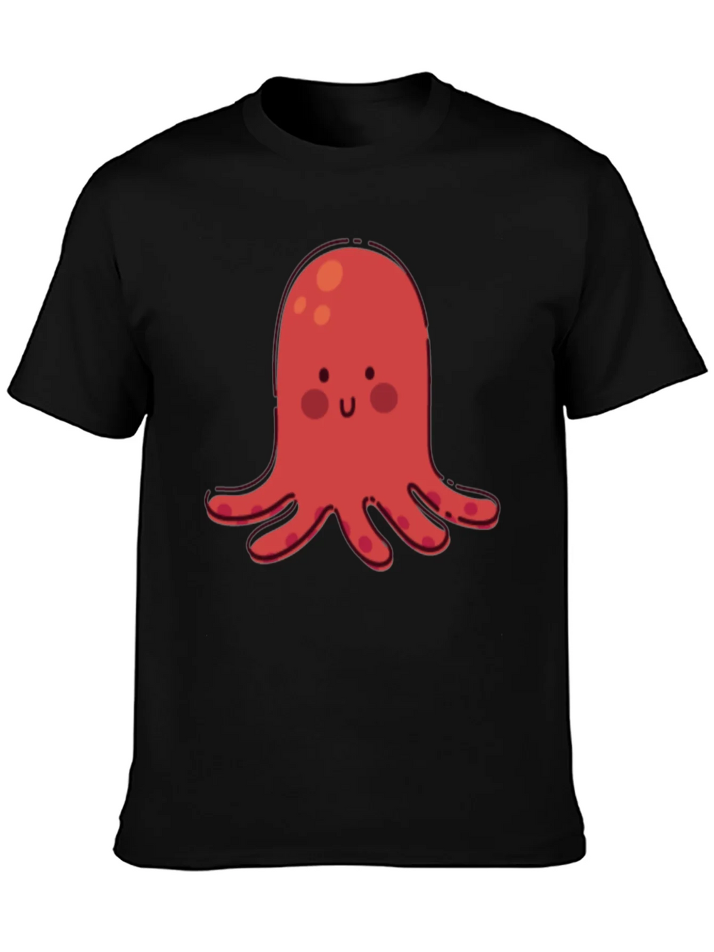 Cute Red Octopus Graphic T-Shirt product image 3