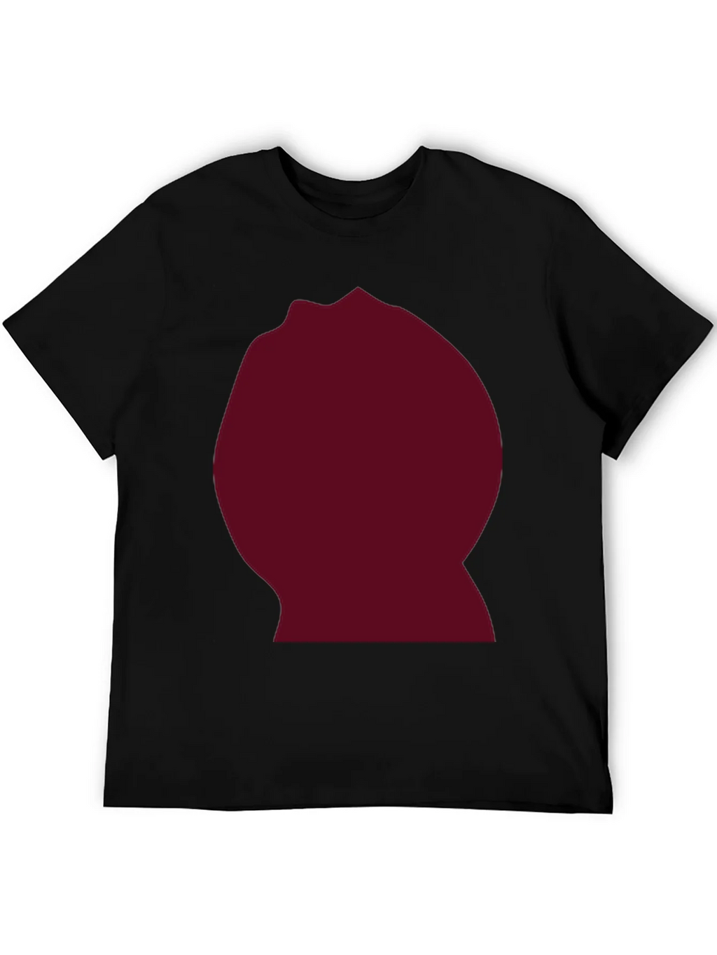 Burgundy Blob Graphic Black T-Shirt product image 5