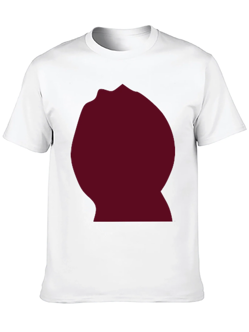 Burgundy Blob Graphic Black T-Shirt product image 9