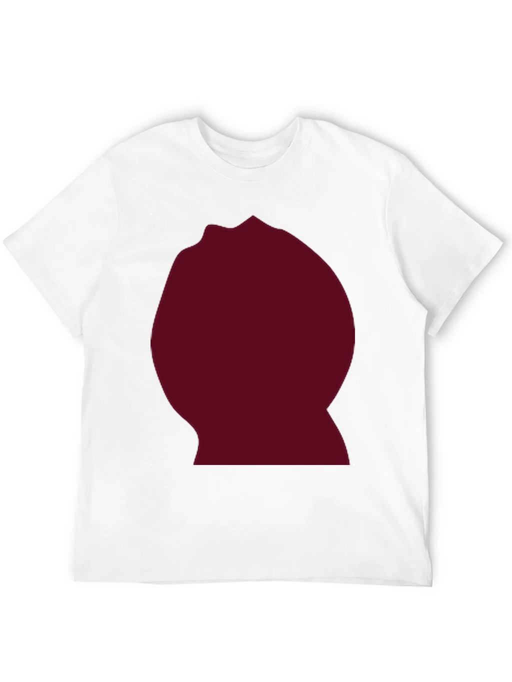 Burgundy Blob Graphic Black T-Shirt product image 11