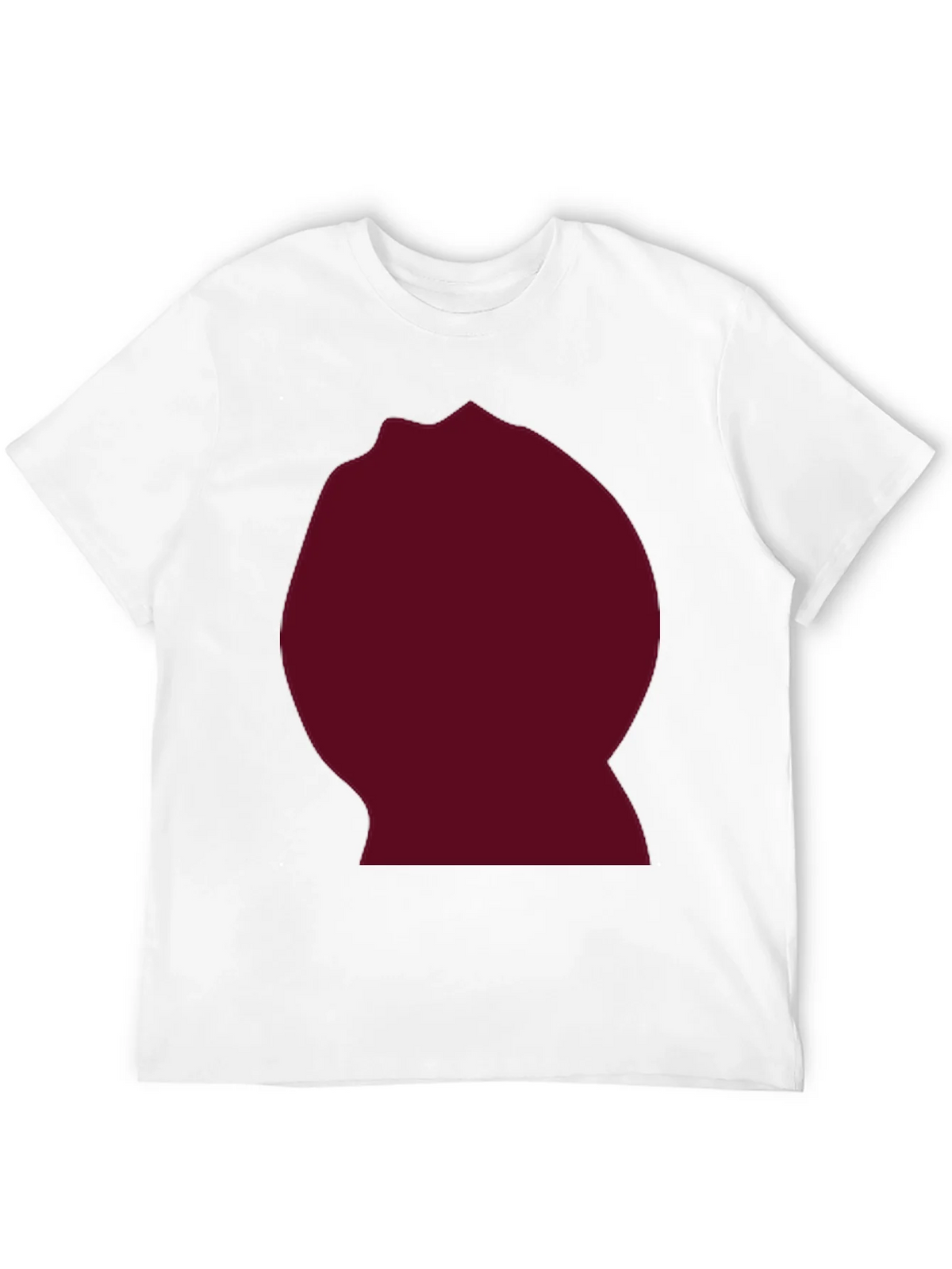 Burgundy Blob Graphic Black T-Shirt product image 11