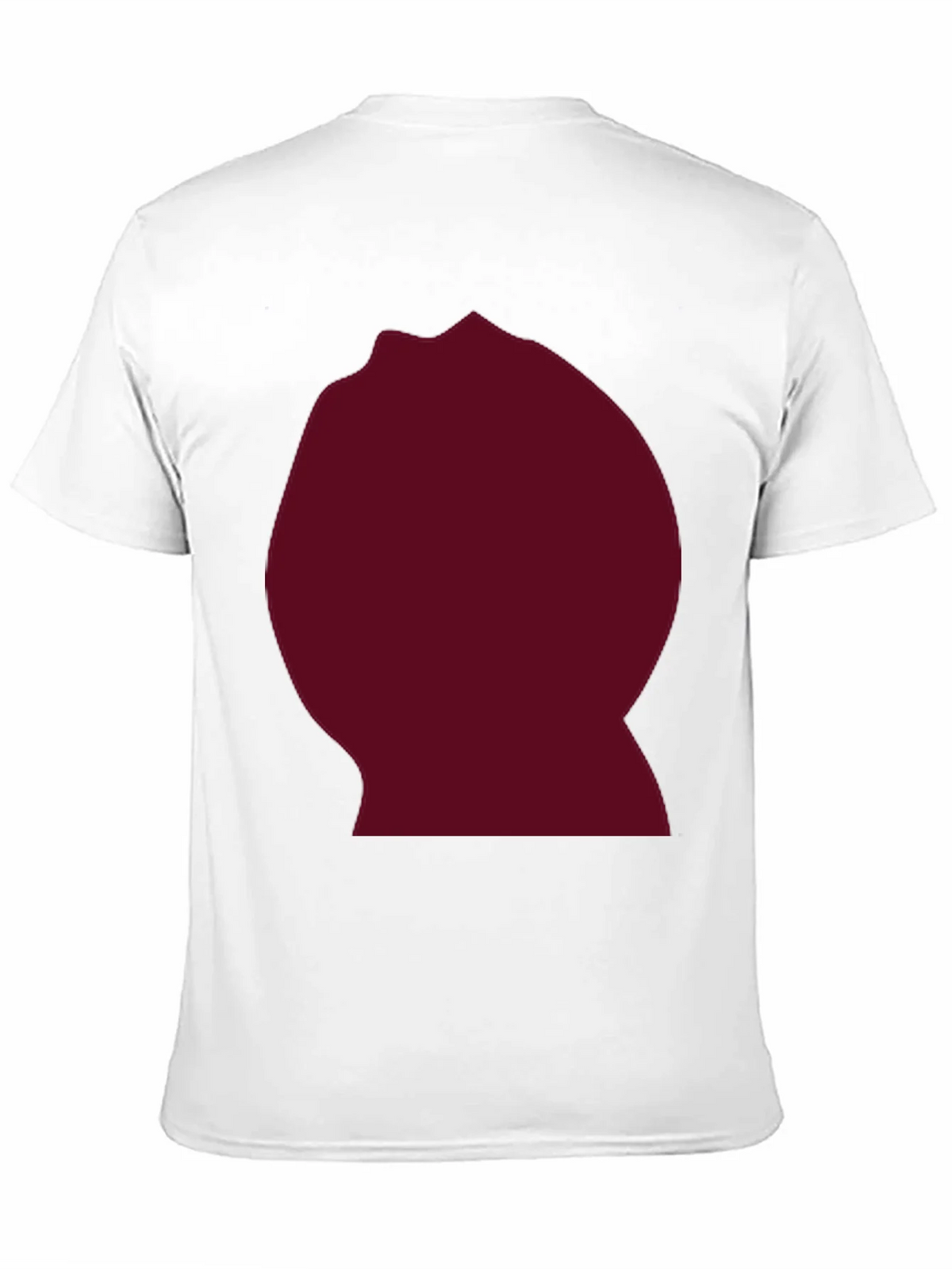 Burgundy Blob Graphic Black T-Shirt product image 10