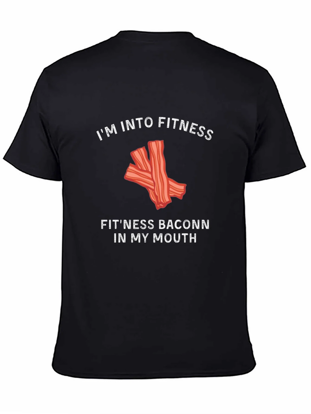 Funny Fitness Bacon Graphic T-Shirt product image 4
