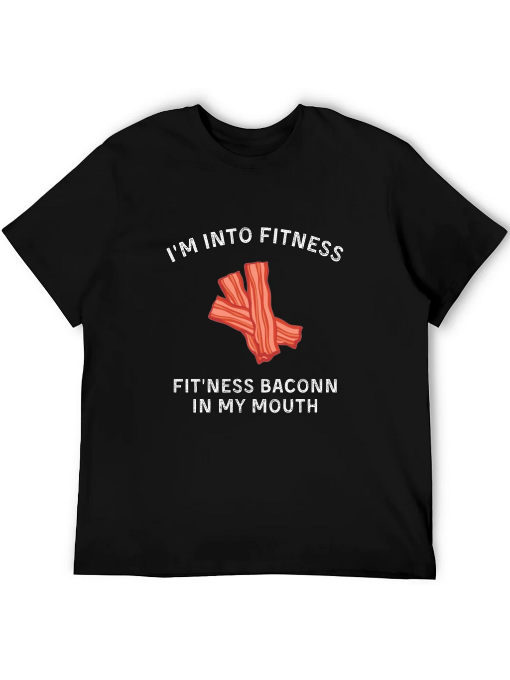 Funny Fitness Bacon Graphic T-Shirt product image 5
