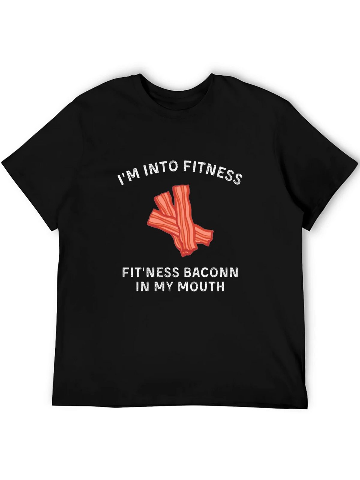 Funny Fitness Bacon Graphic T-Shirt product image 5