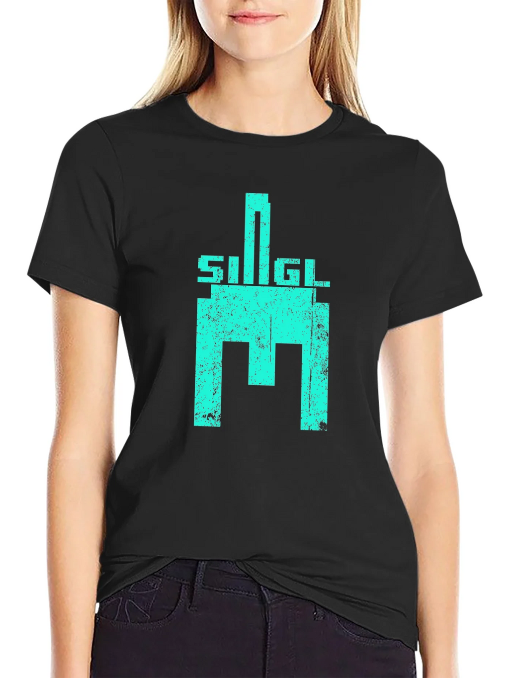 Retro SIGL Graphic T-Shirt - Distressed Print product image 2