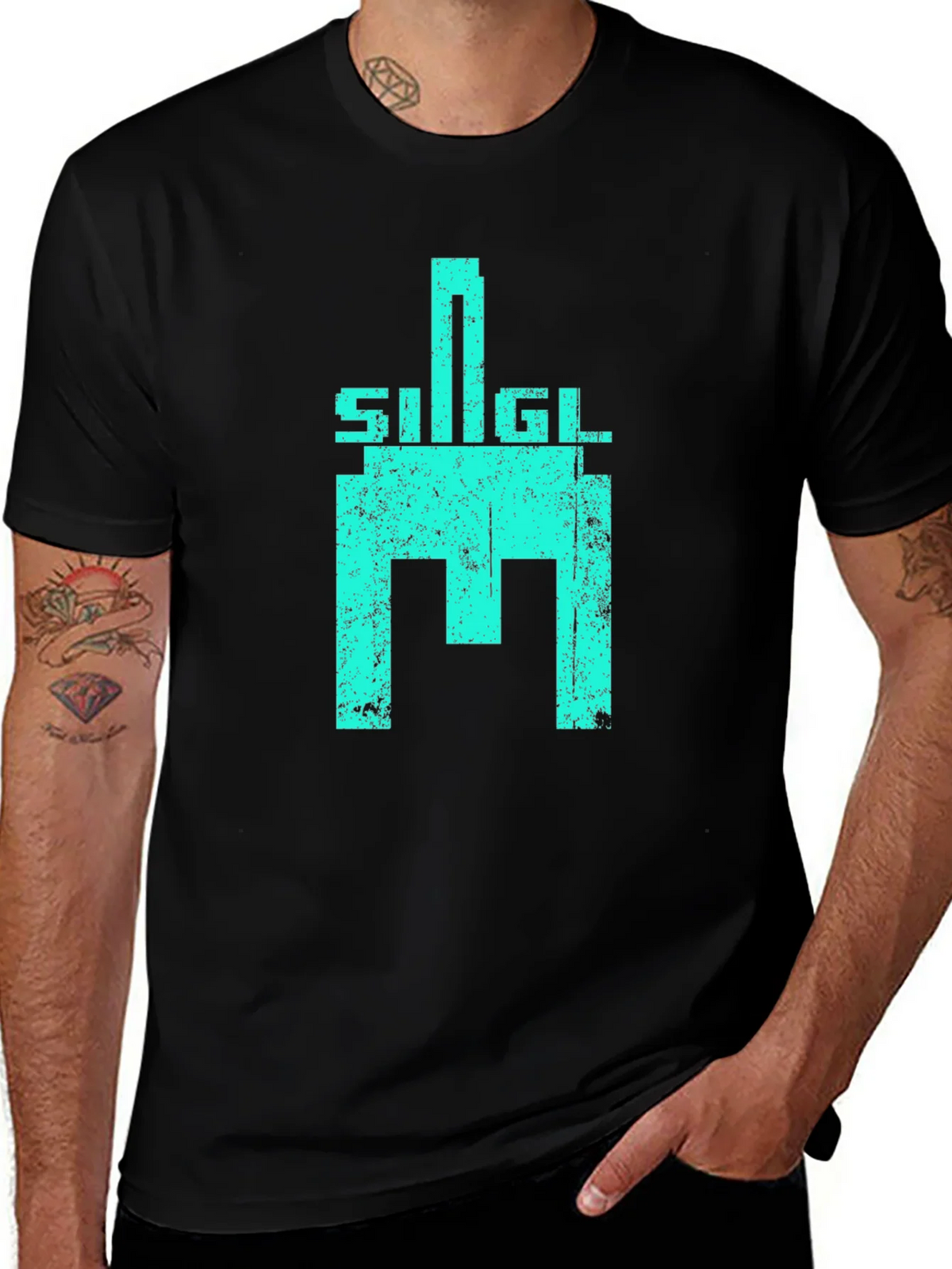 Retro SIGL Graphic T-Shirt - Distressed Print product image 1