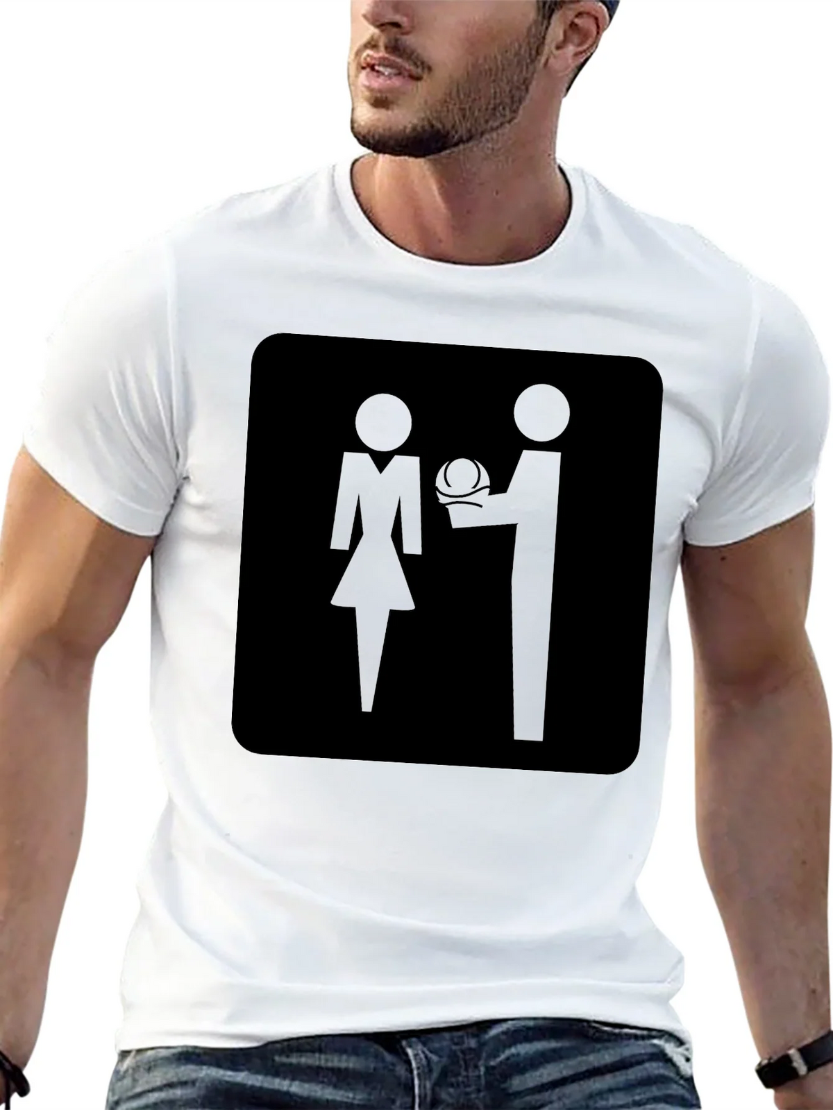 Novelty Graphic Tee - Proposal Silhouette - Soft Cotton product image 5